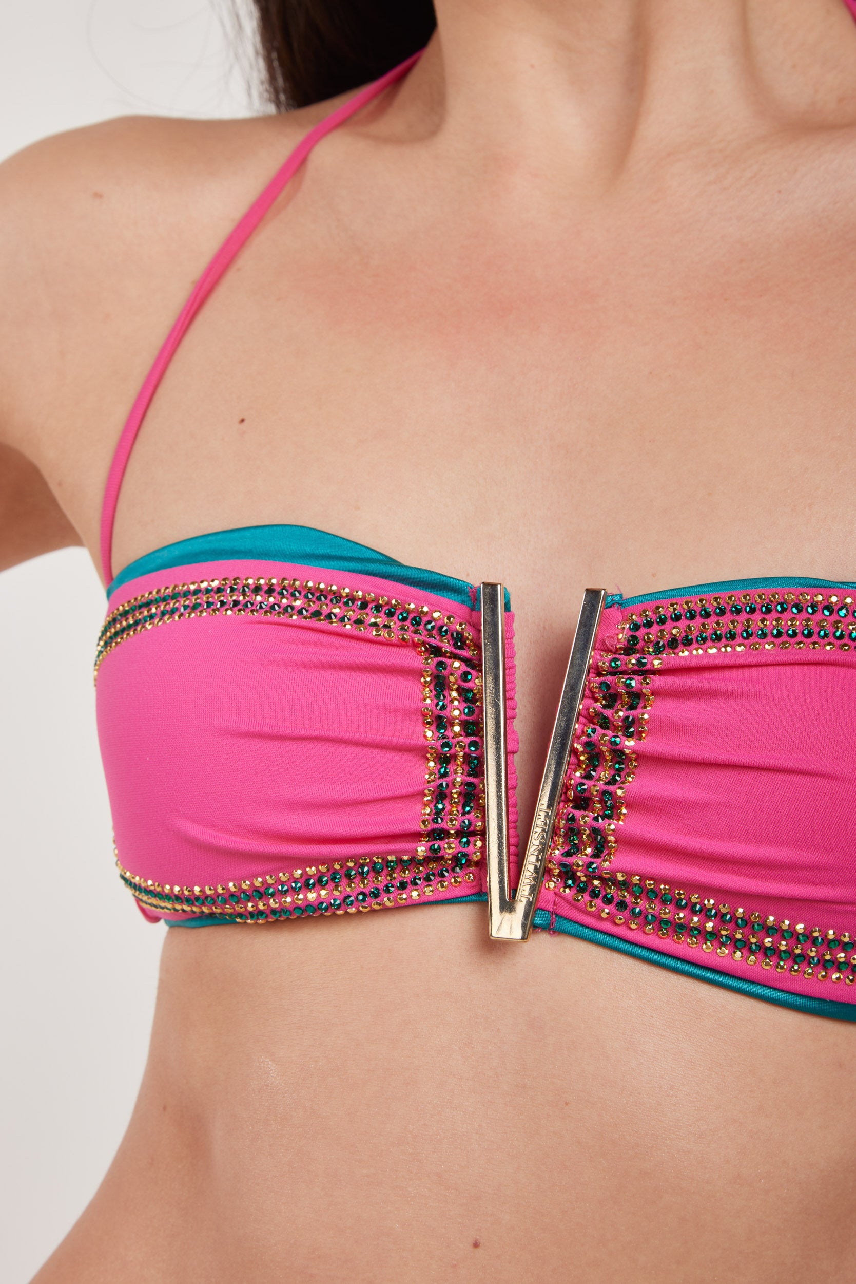 TWINSET Top Bikini Fascia Fuxia