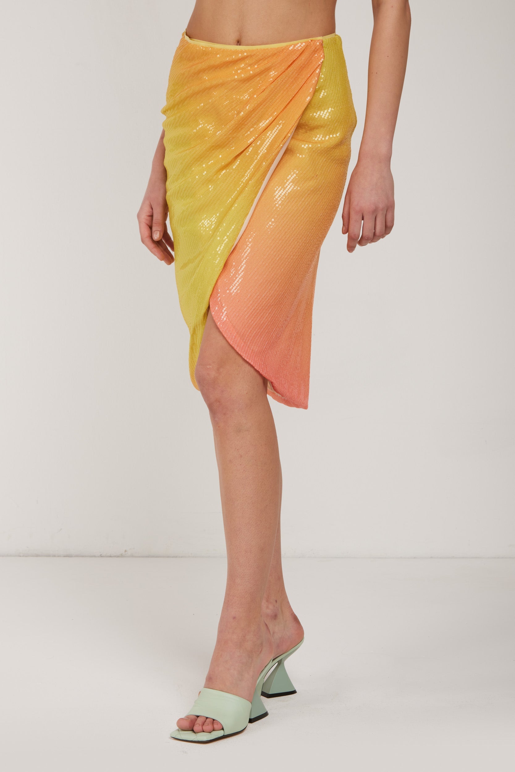 PATRIZIA PEPE Gradient Sequined Skirt