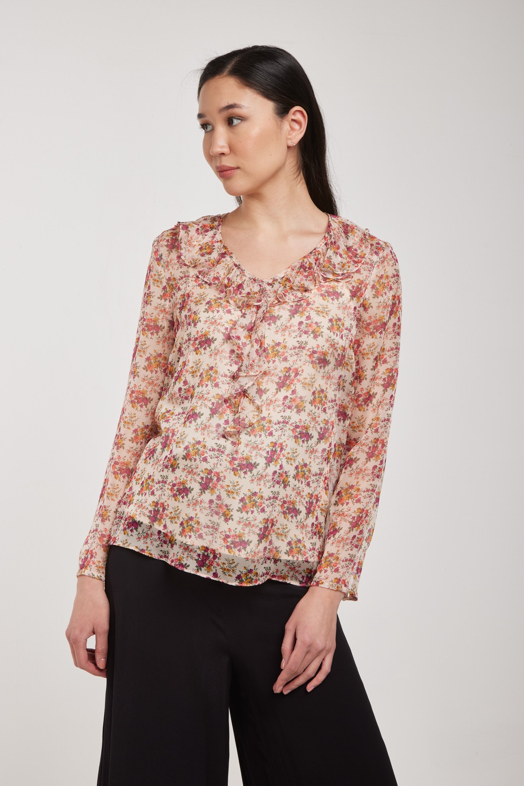 TWINSET Floral Chiffon Blouse