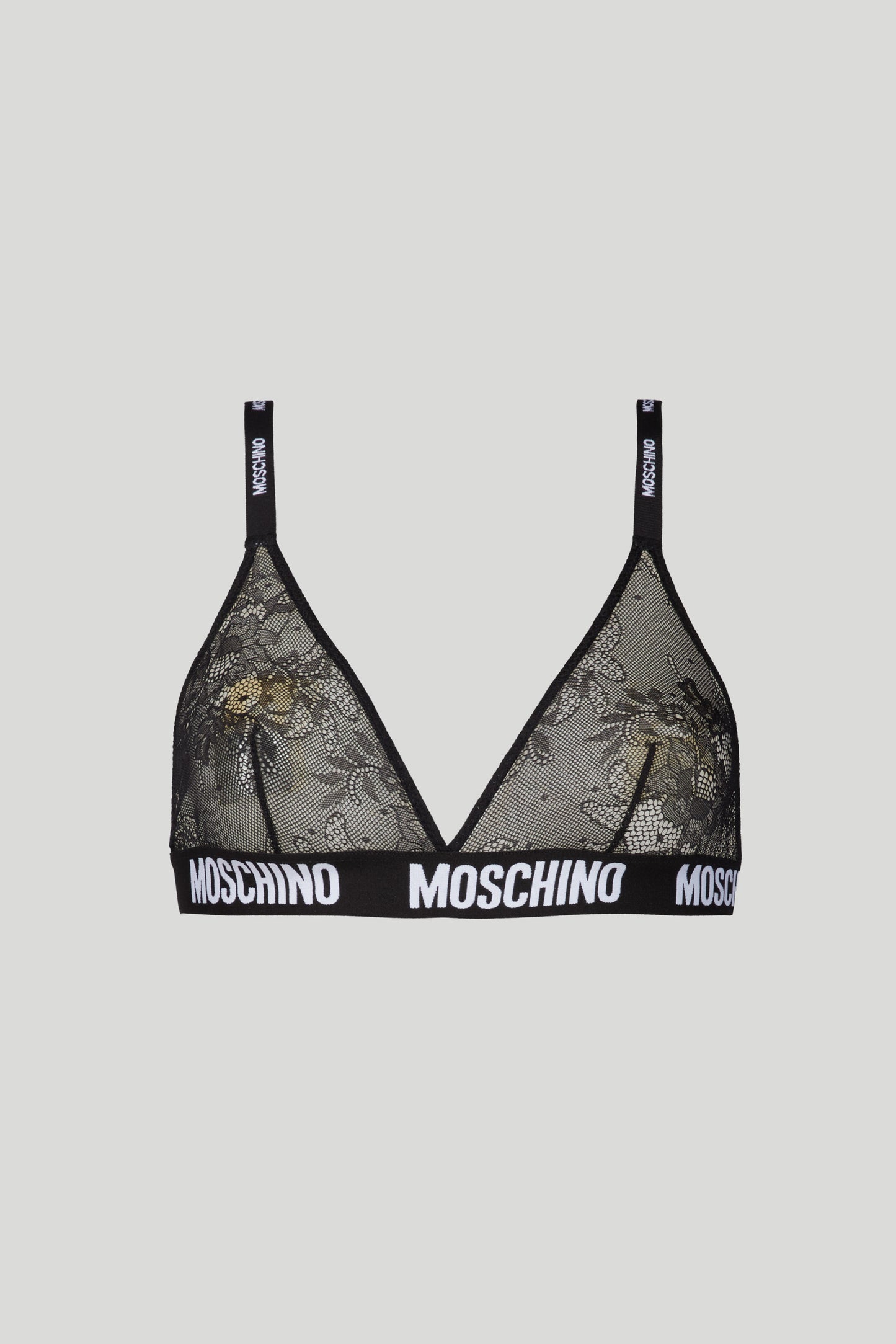 MOSCHINO Reggiseno Pizzo Nero