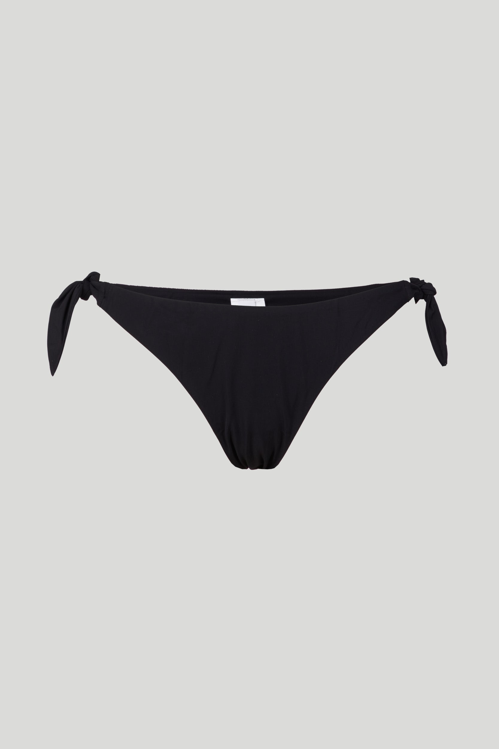 MOSCHINO Black Bikini Slip with Bows and Moschinon Swim Logo