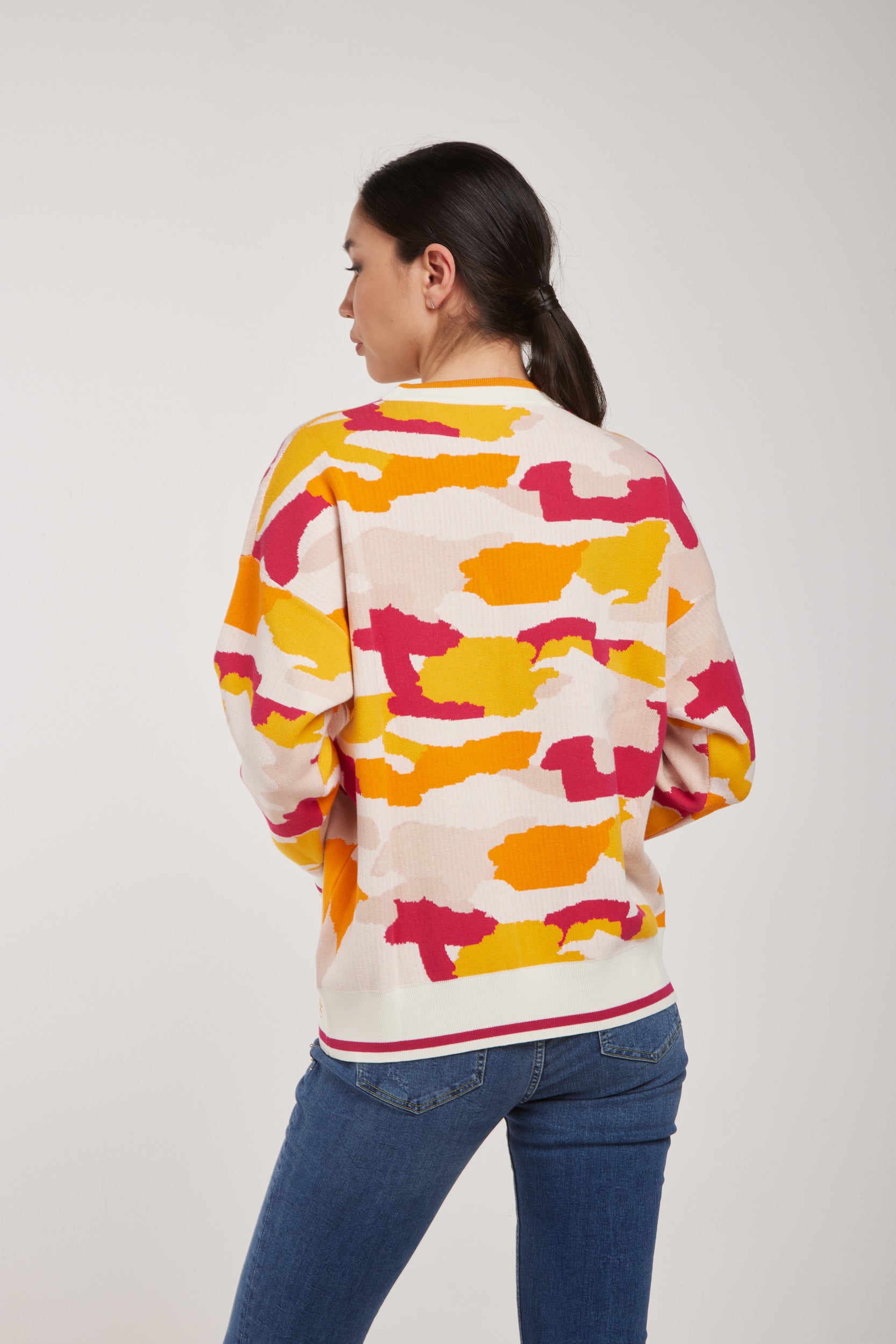 PATRIZIA PEPE Maglia Fantasia Militare Multicolor