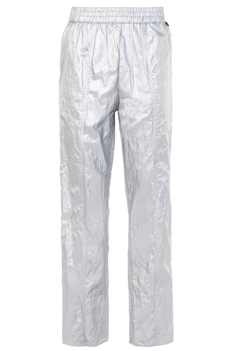 TWINSET Pantalone Silver con Elastico in Vita