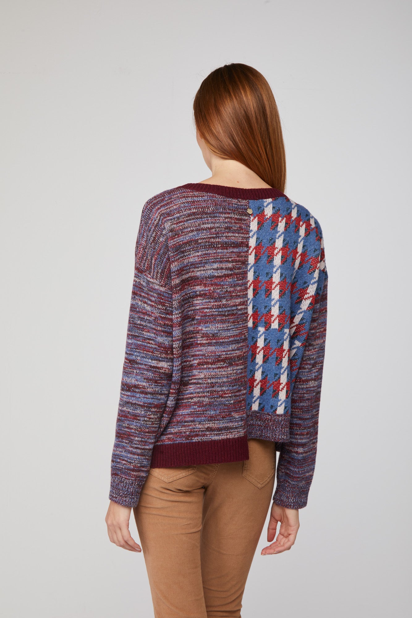 TWINSET Multicolor Patchwork Knitwear