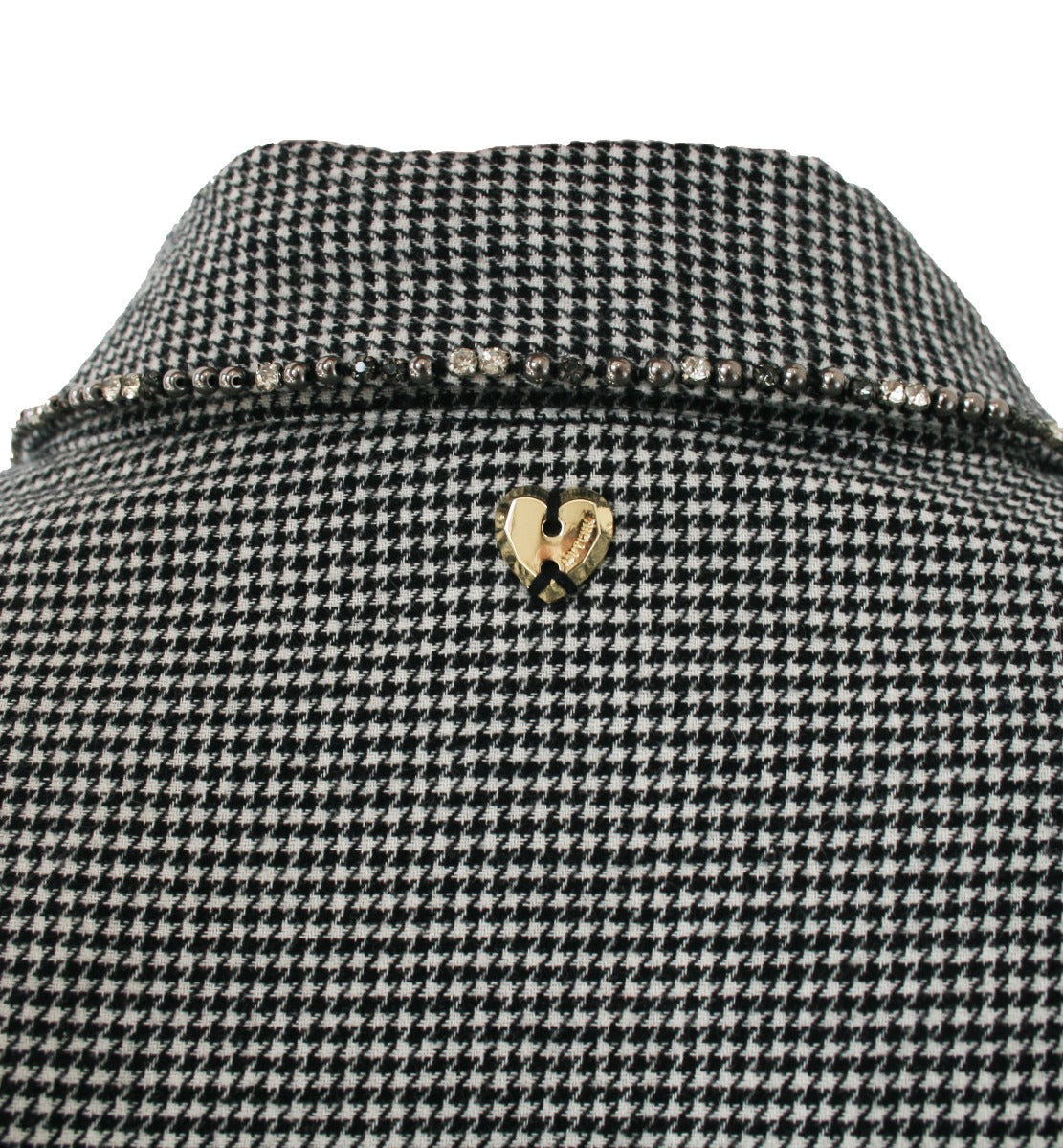 MY TWIN TWINSET Abito con Coulisse Checked Bianco e Nero