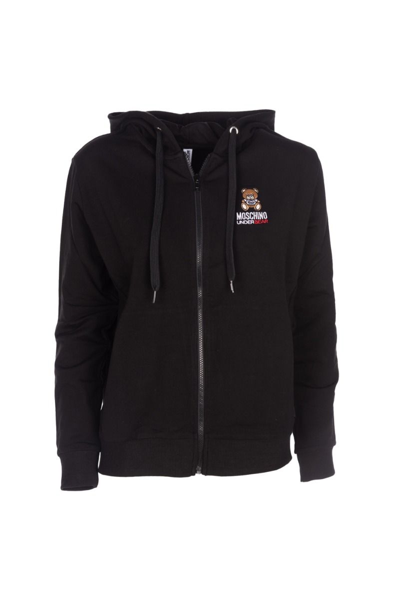 MOSCHINO Felpa Nera "Underbear"