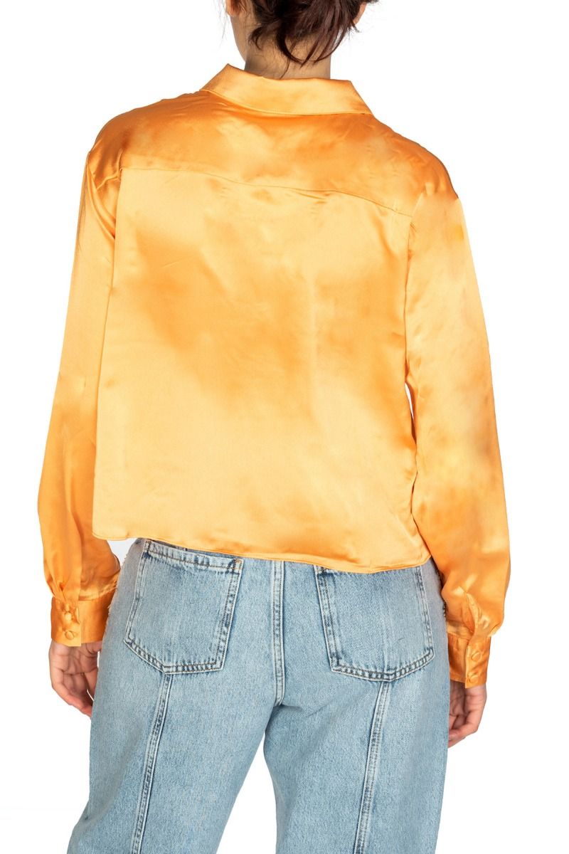 GLAMOROUS Camicia Satin Arancio