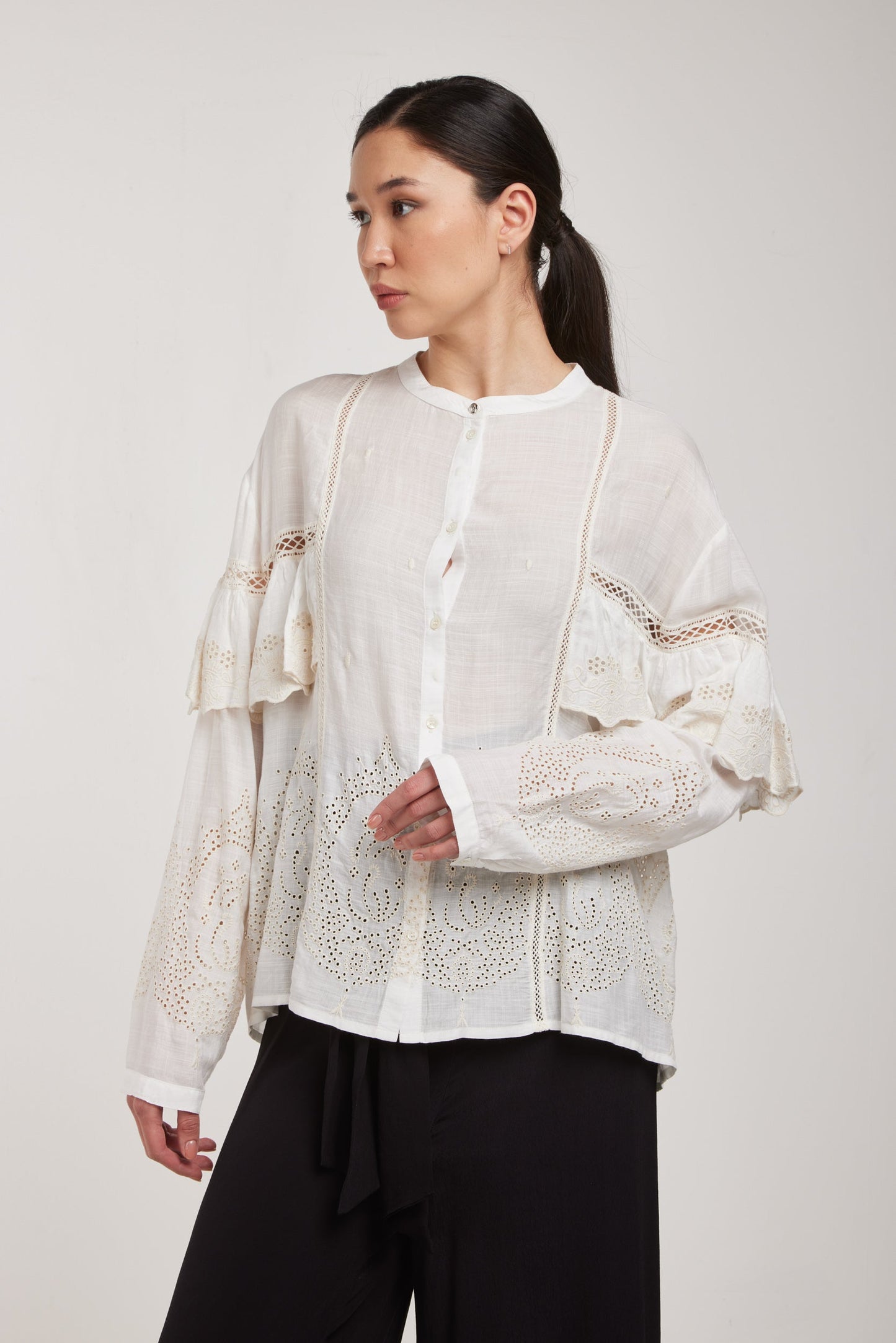 PATRIZIA PEPE Blusa Panna Intarsio