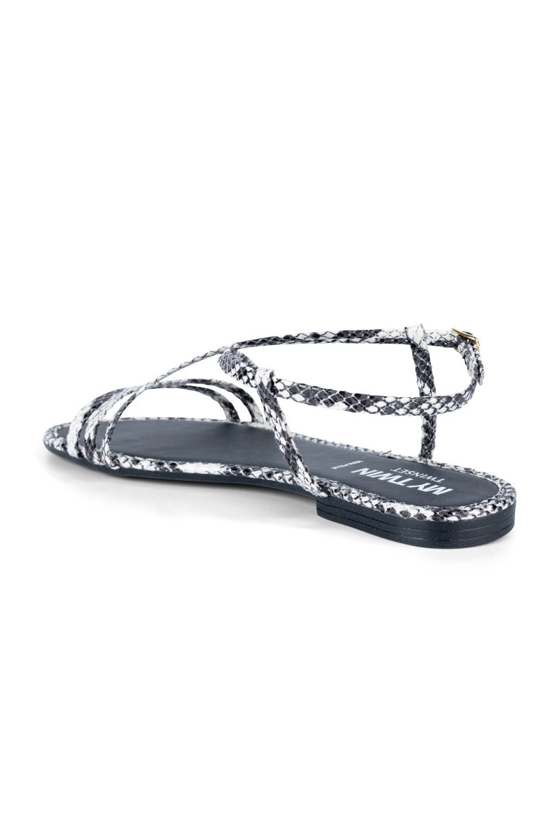 My Twin Python Print Low Sandal