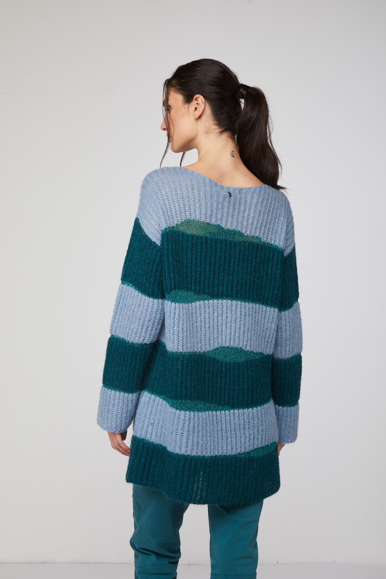 TWINSET Striped Oversize Sweater