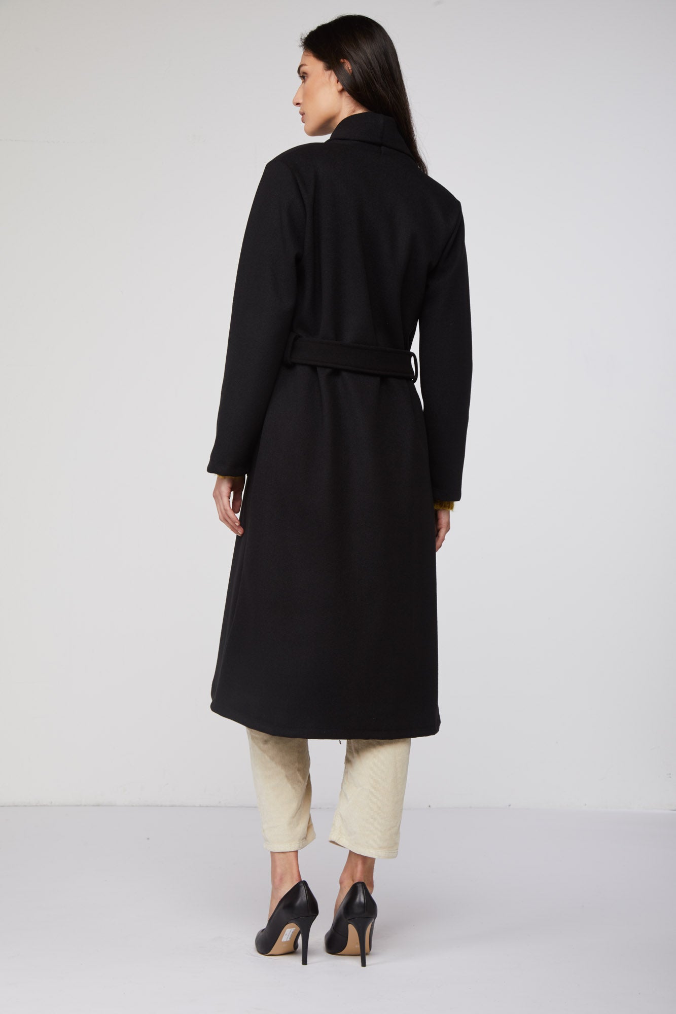 MANGANO Cappotto a Vestaglia "Mara" Nero