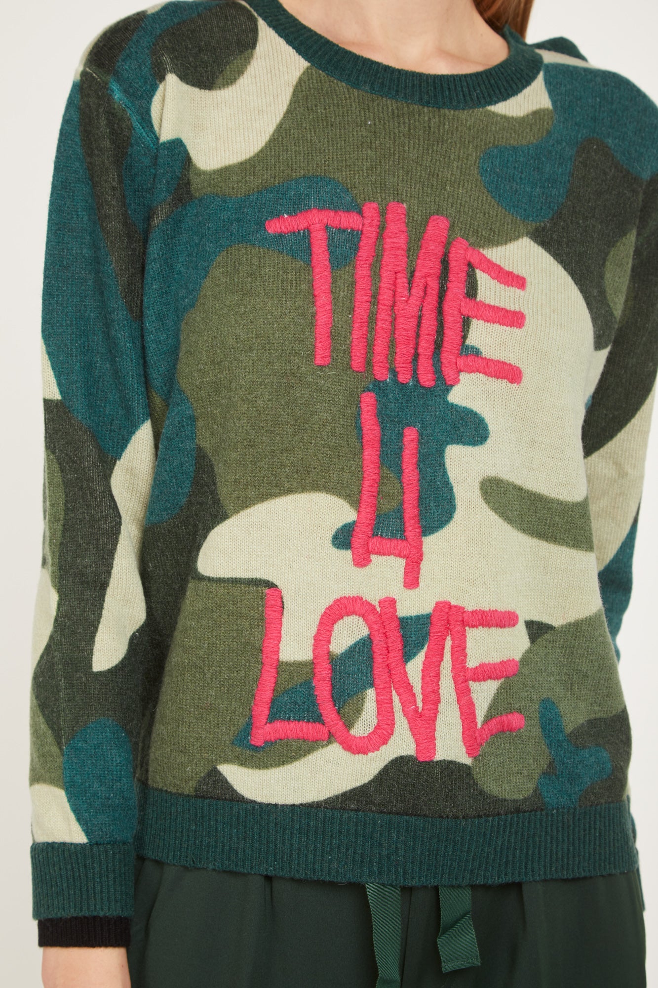 PRINCESSE LODO Military Sweater "Time 4 Love"