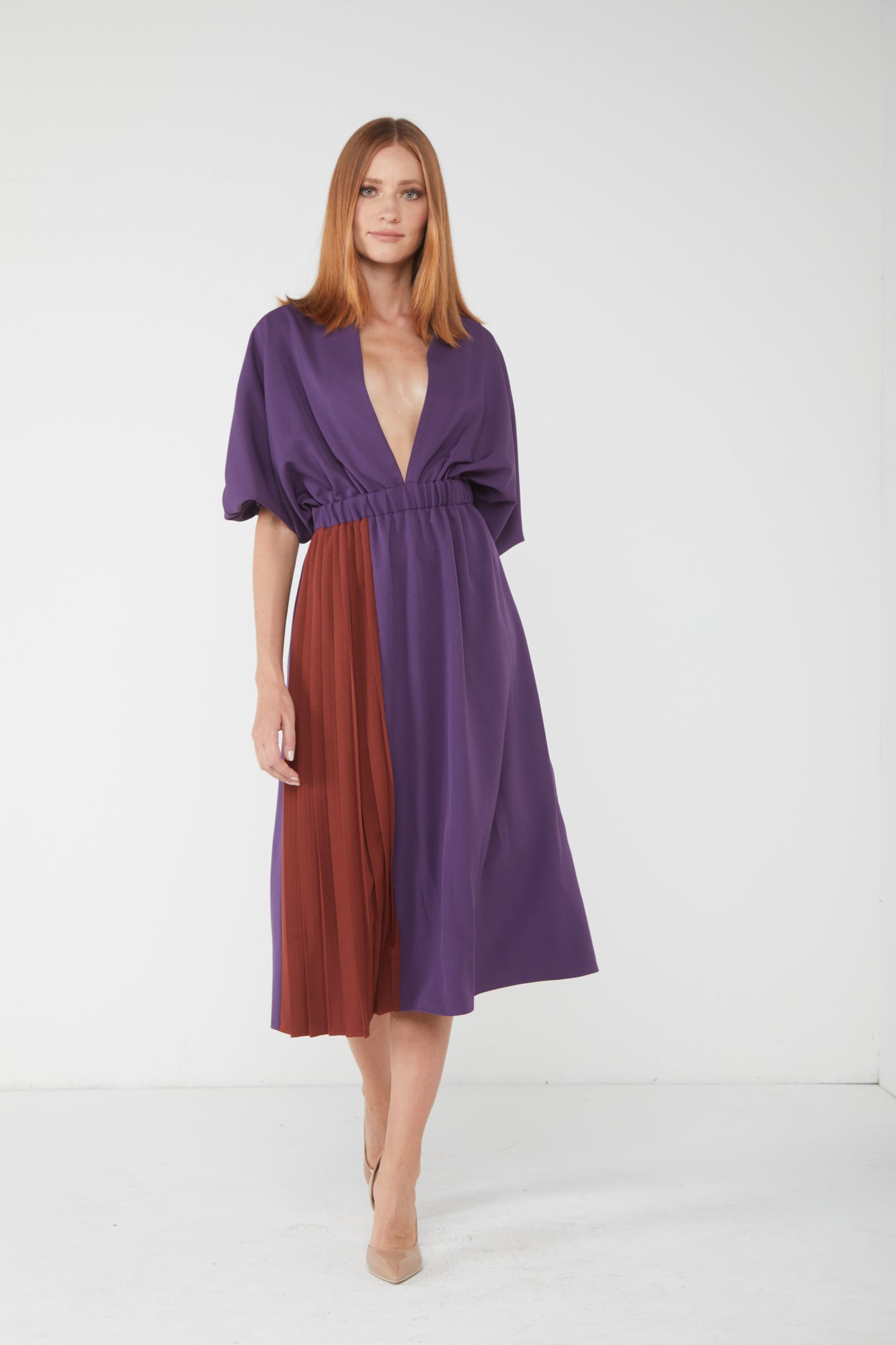 SILKE Bicolor Kimono Dress