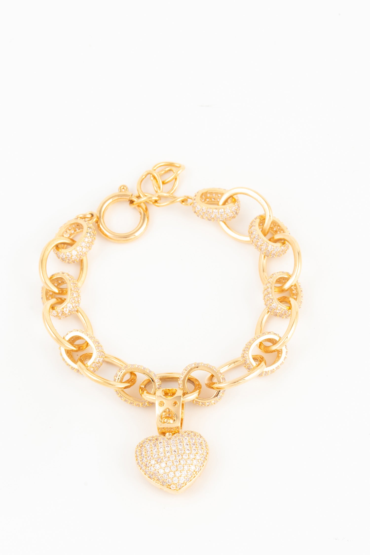 MELUSINA BIJOUX Bracciale Catena Ciondolo Oro