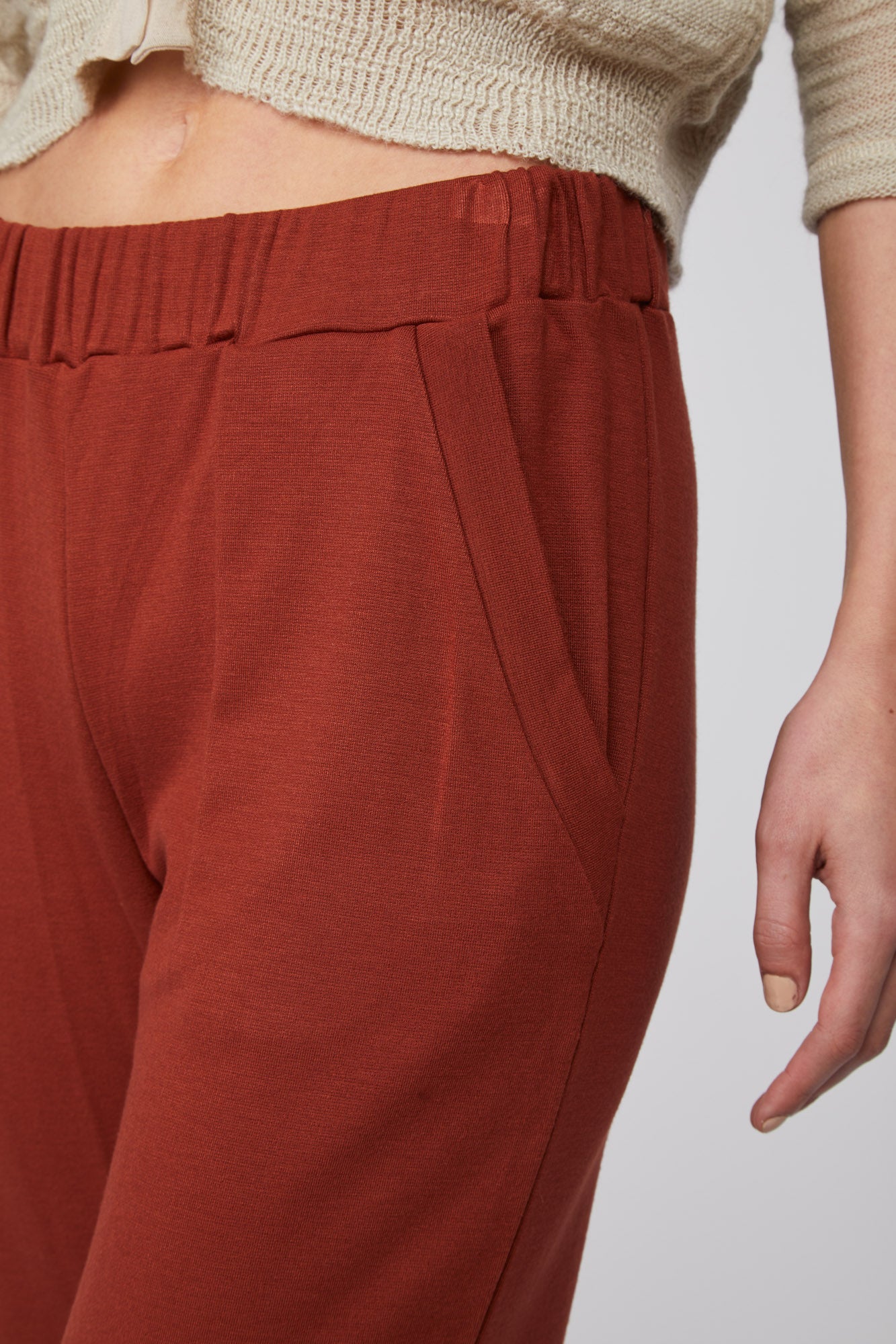 TWINSET Pantalone Jogger Marrone