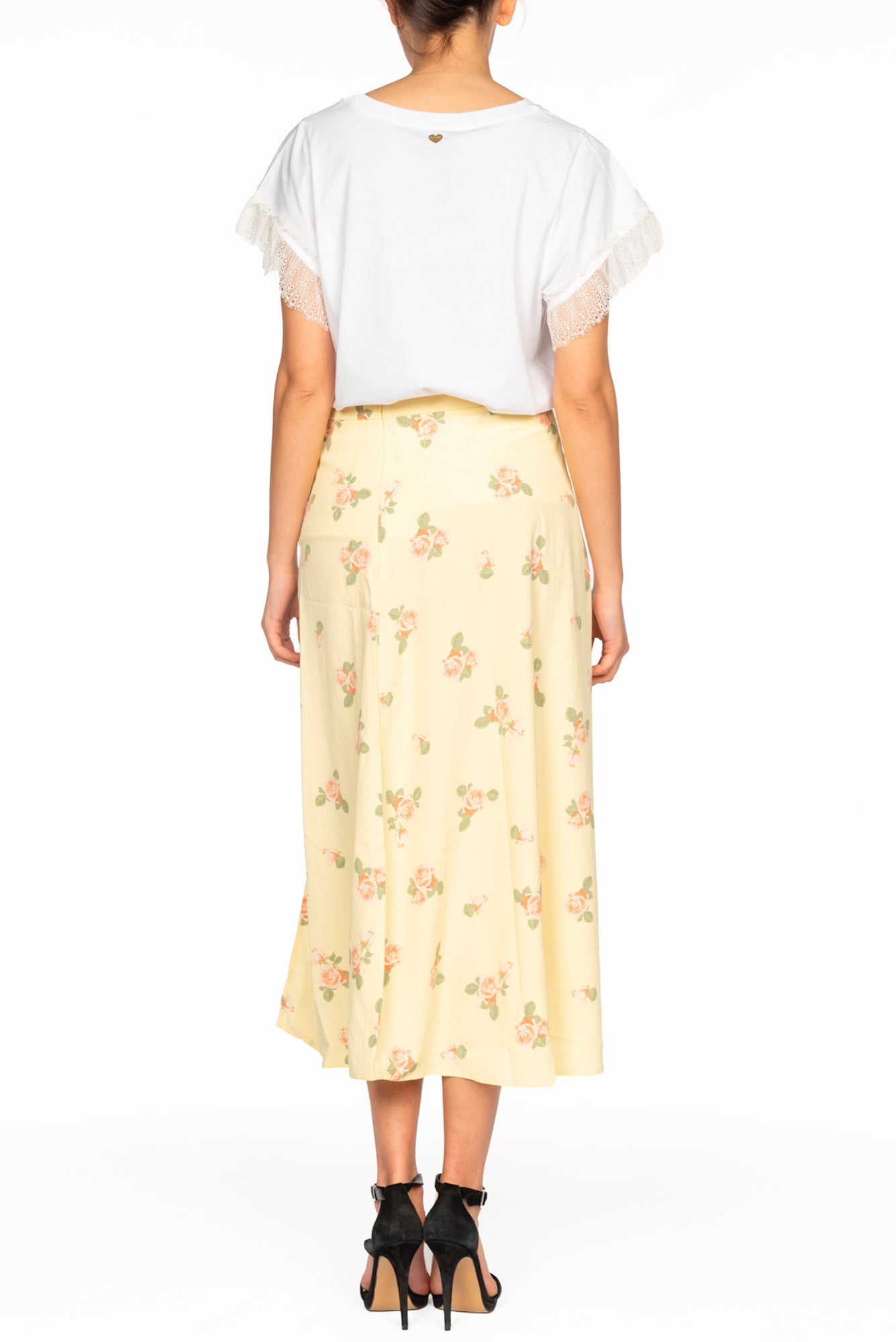 GLAMOROUS Midi Flowers Skirt