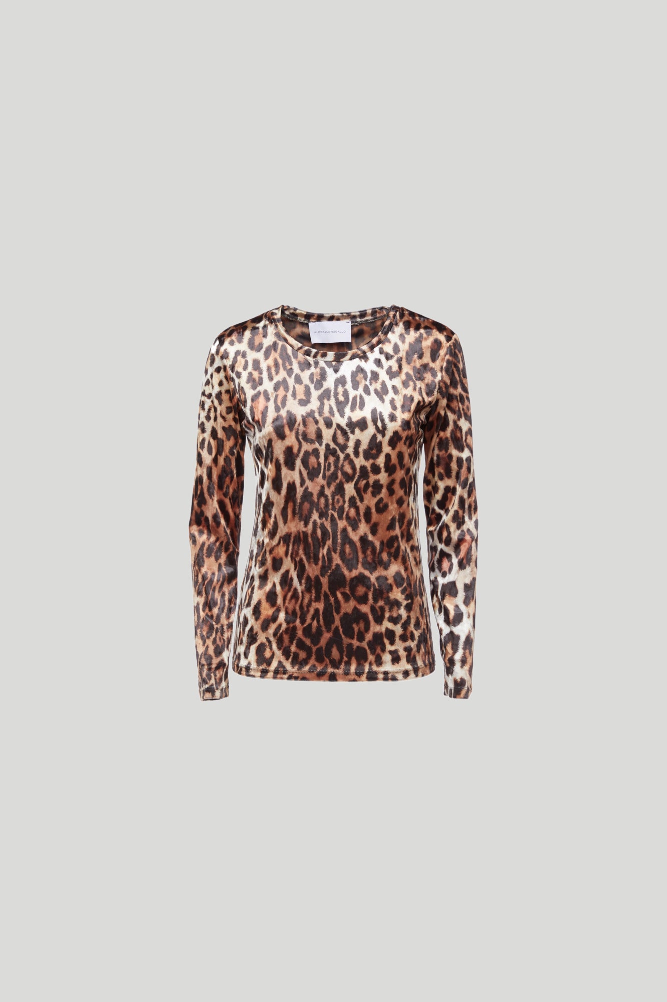 ALESSANDRA GALLO Violet Leopard T-shirt