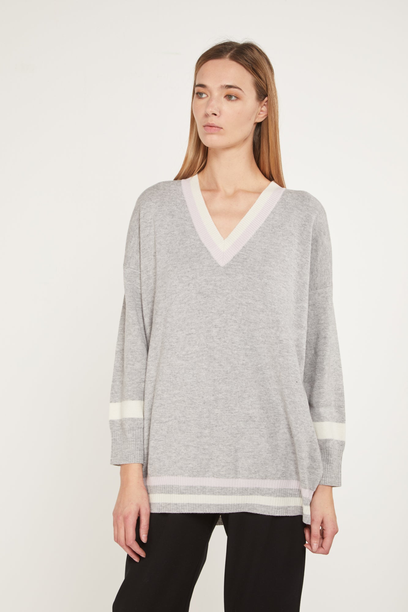 PRINCESSE LODO Maglione Oversize Grigio