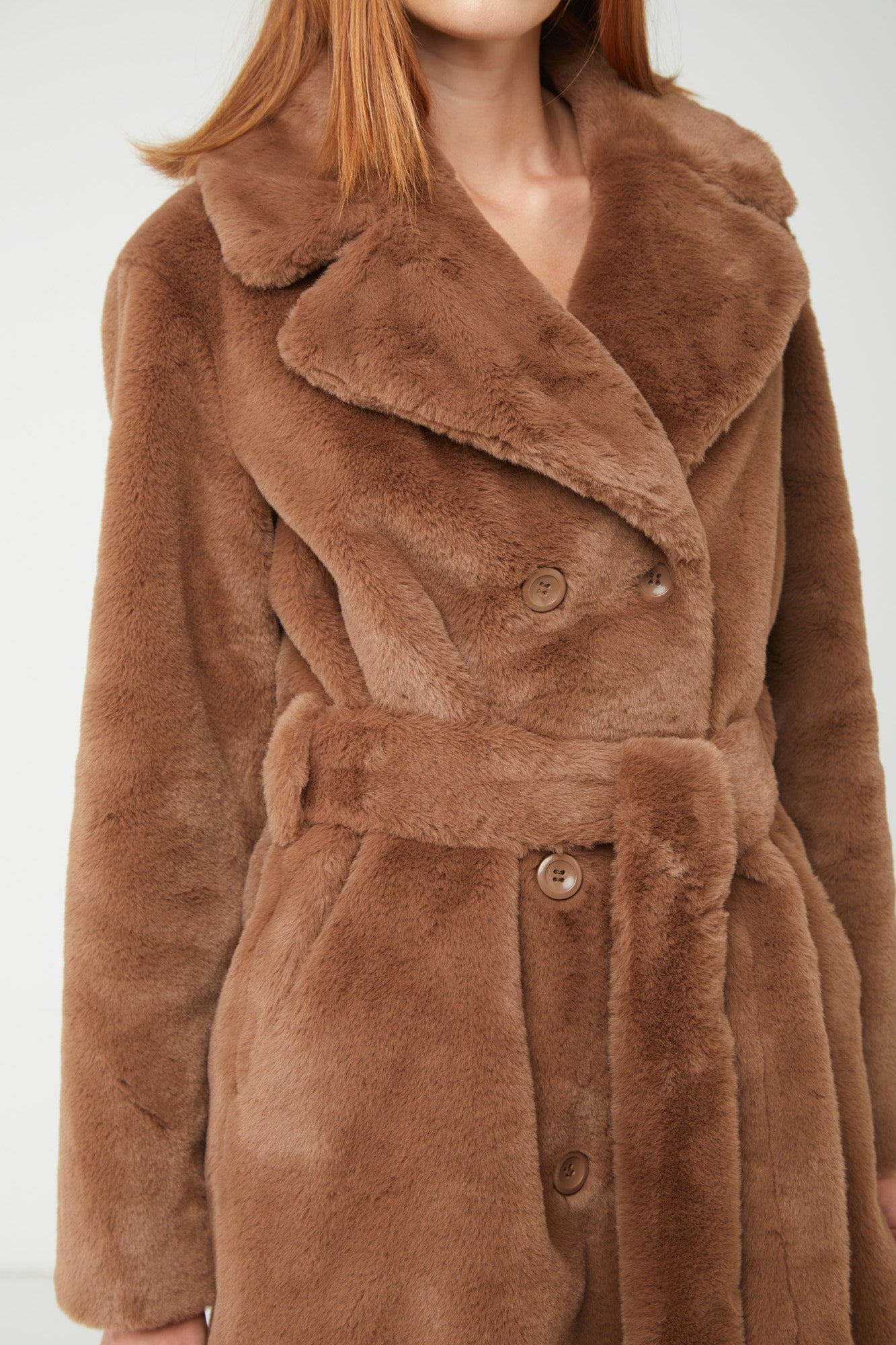 STAND STUDIO Cappotto in Eco-pelliccia Faustine