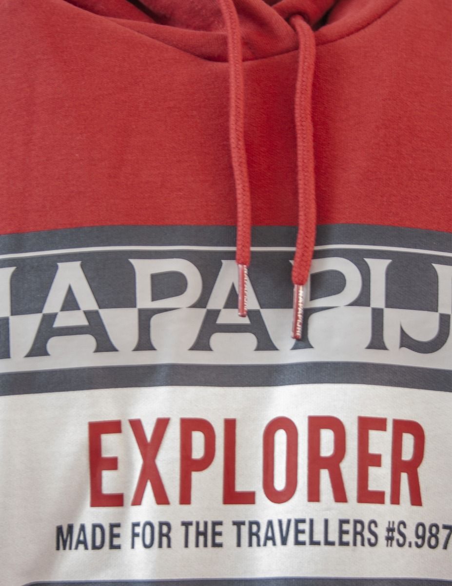 NAPAPIJRI Felpa con cappuccio Napapijri Boves Rossa
