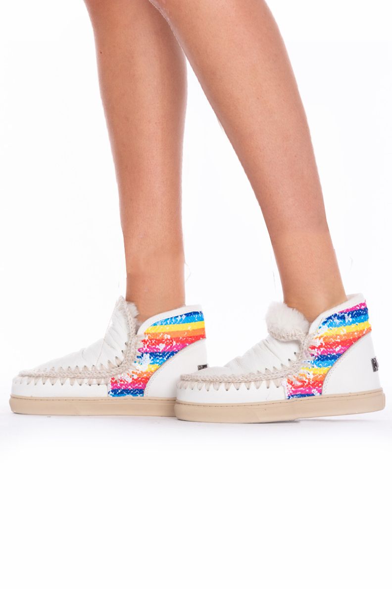 MOU Eskimo Sneakers Rainbow Bianche