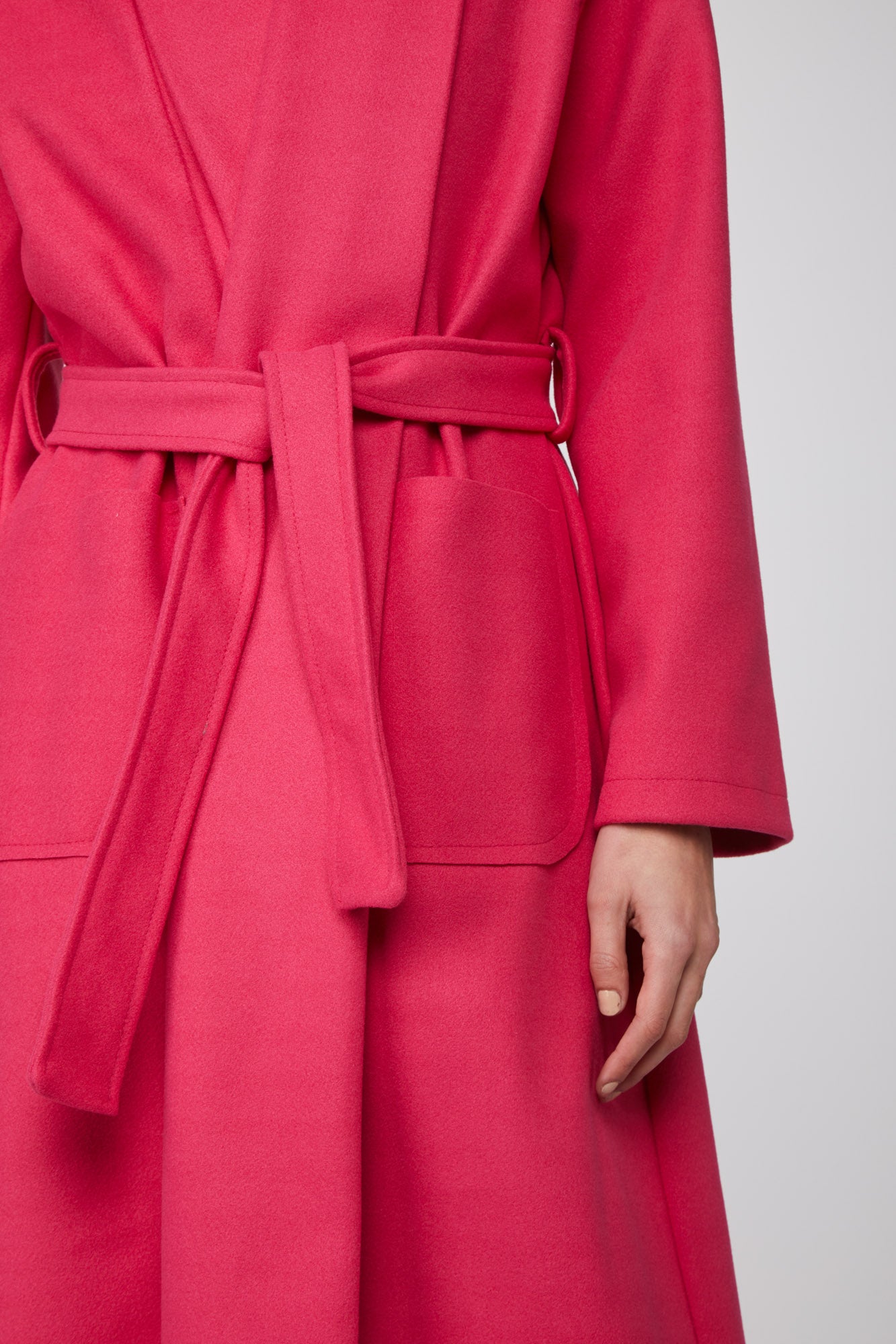 MANGANO Cappotto a Vestaglia "Mara" Fucsia