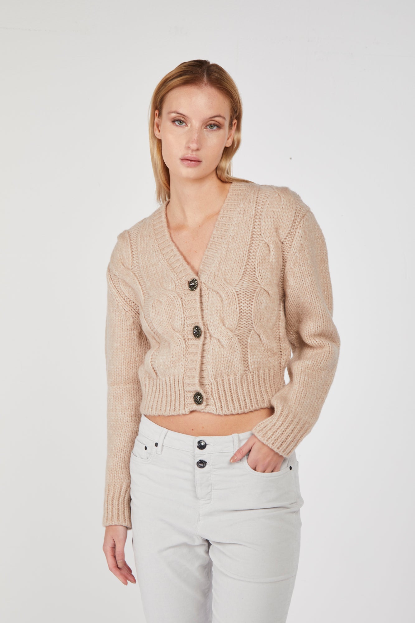 NINEMINUTES Cardigan The Lola Camel