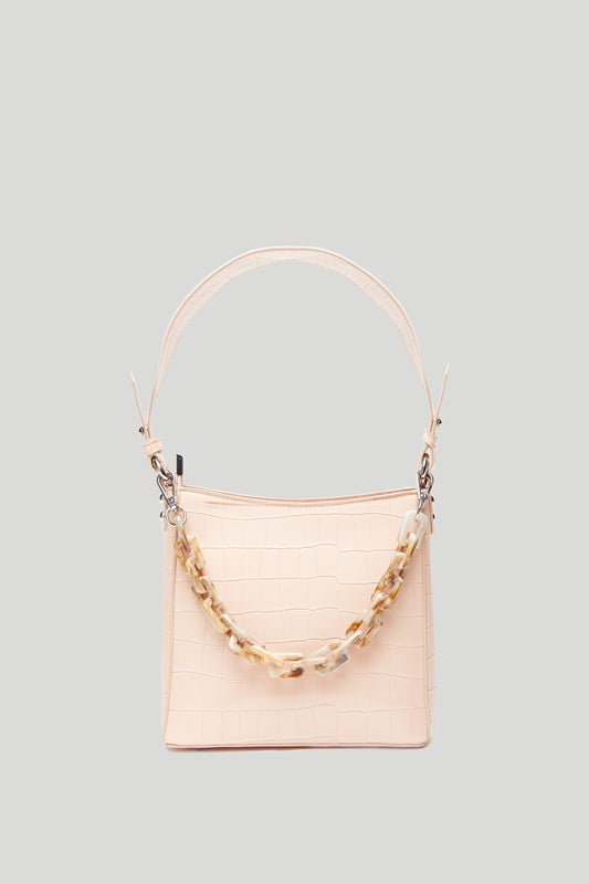 HVISK Amble Croco Small Bag Pink