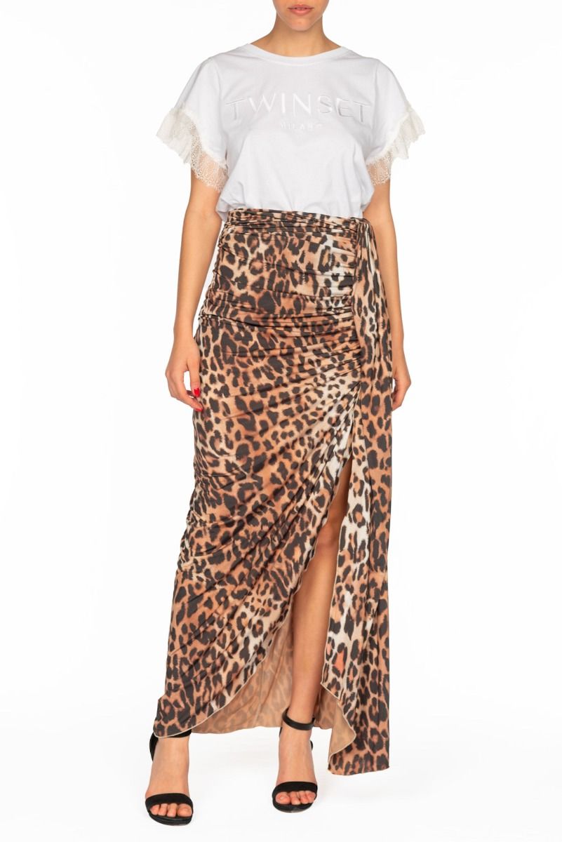 ALESSANDRA GALLO Gonna Lunga Animalier