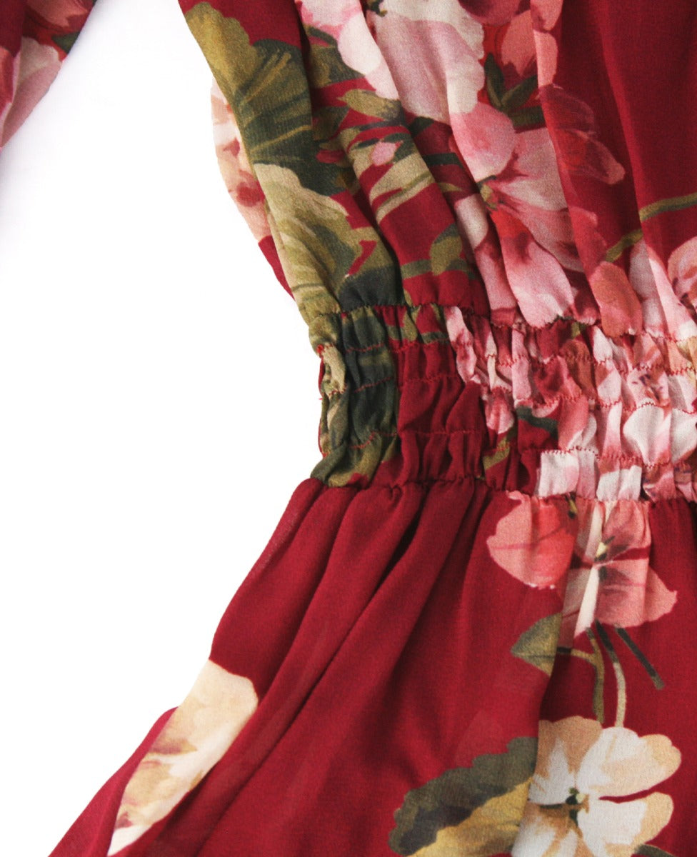 TWINSET GIRL Abito in Georgette Stampa Fiori