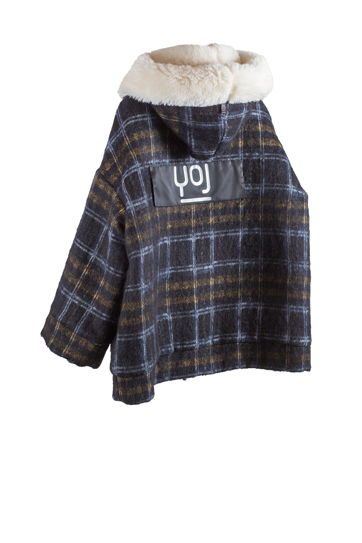 YOJ STYLE LAB Eco-sustainable Checked Sweatshirt