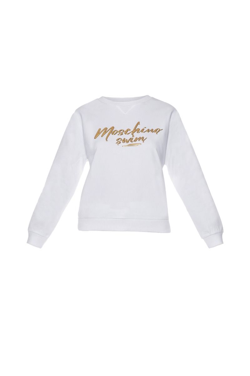 MOSCHINO Sweatshirt with White Moschino Swim Logo