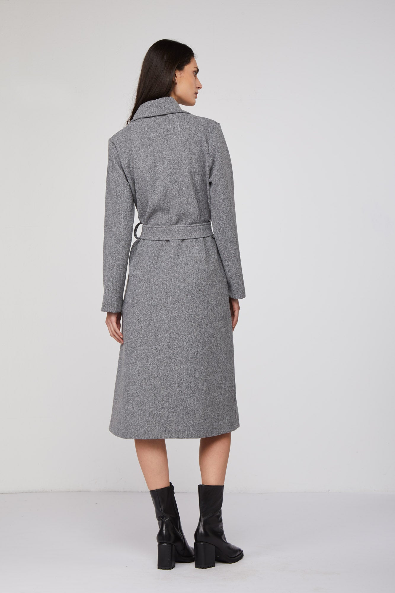 MANGANO Cappotto a Vestaglia "Mara" Grigio