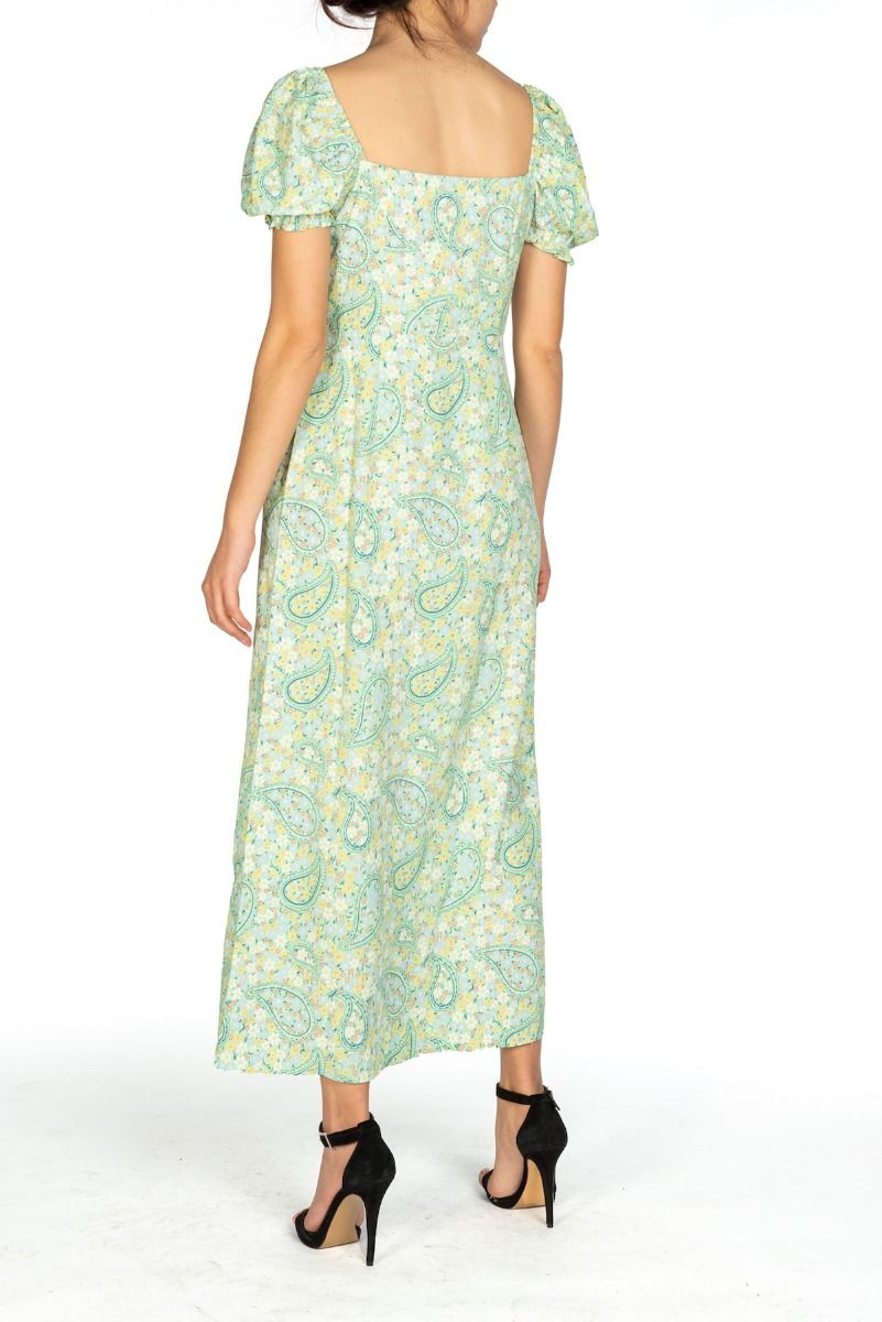 GLAMOROUS Abito Lungo Paisley Verde
