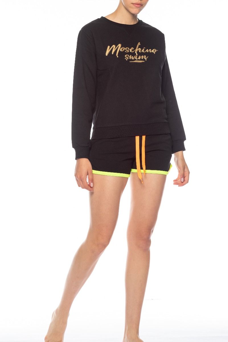 MOSCHINO Felpa Nera Moschino Swim
