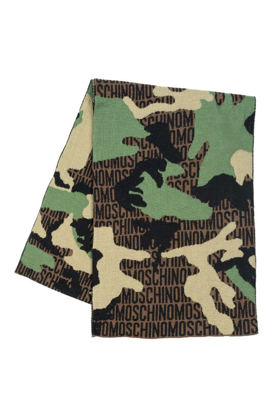 MOSCHINO Sciarpa in lana Camouflage