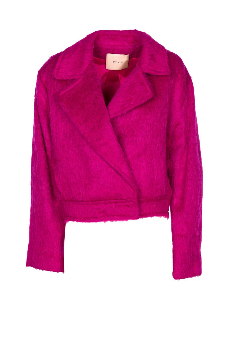 TWINSET Bomber Blazer Fuxia