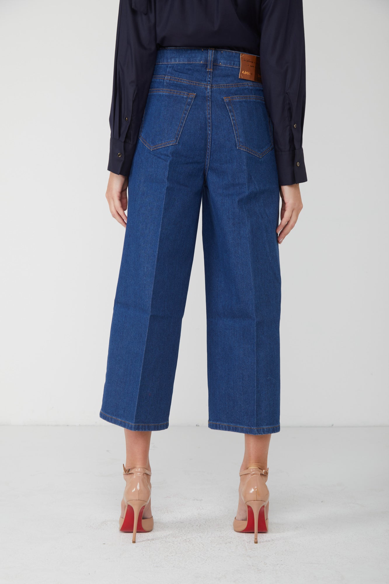ALESSIA SANTI Jeans Wide Leg Blu