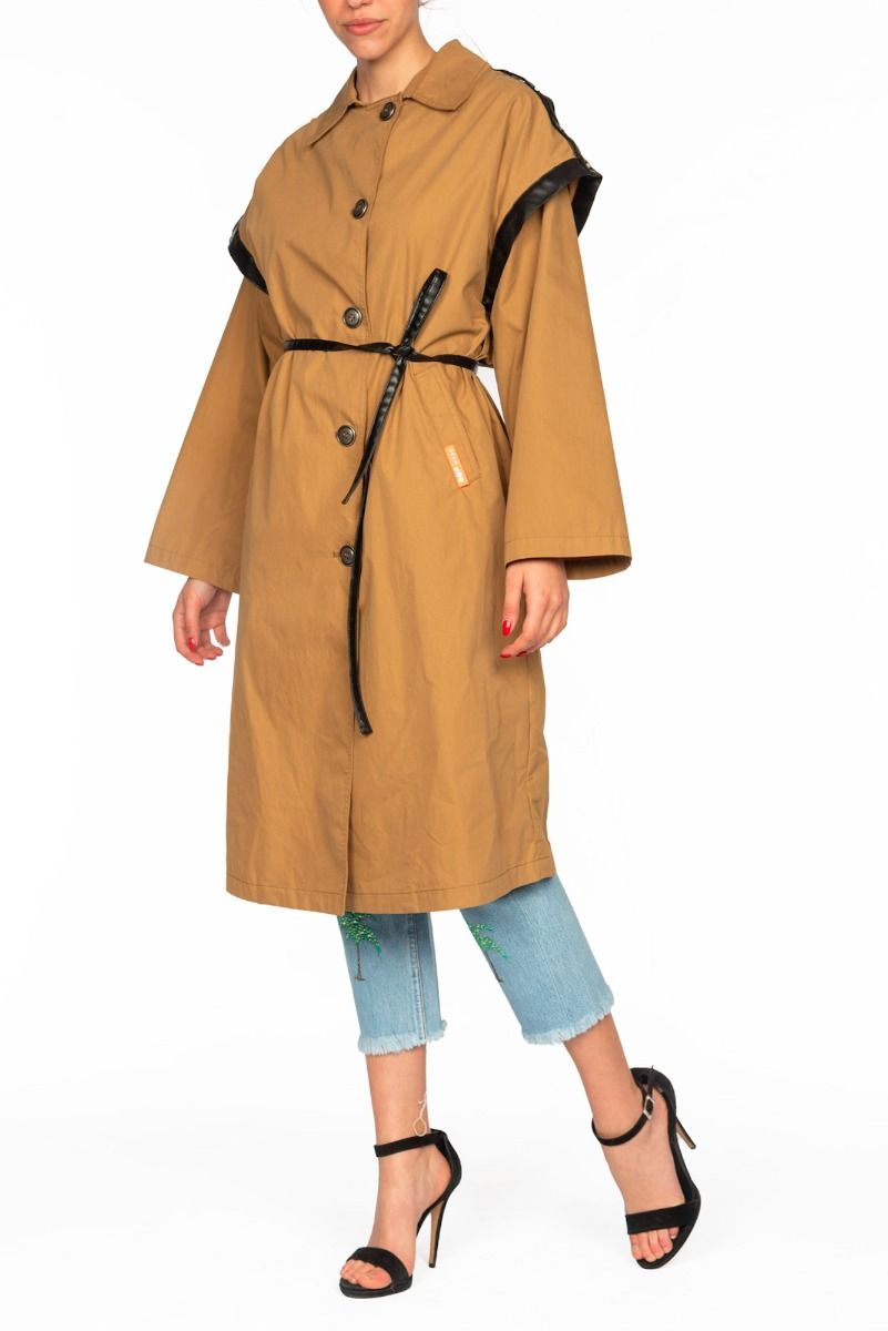OOF WEAR Trench Lungo Tabacco