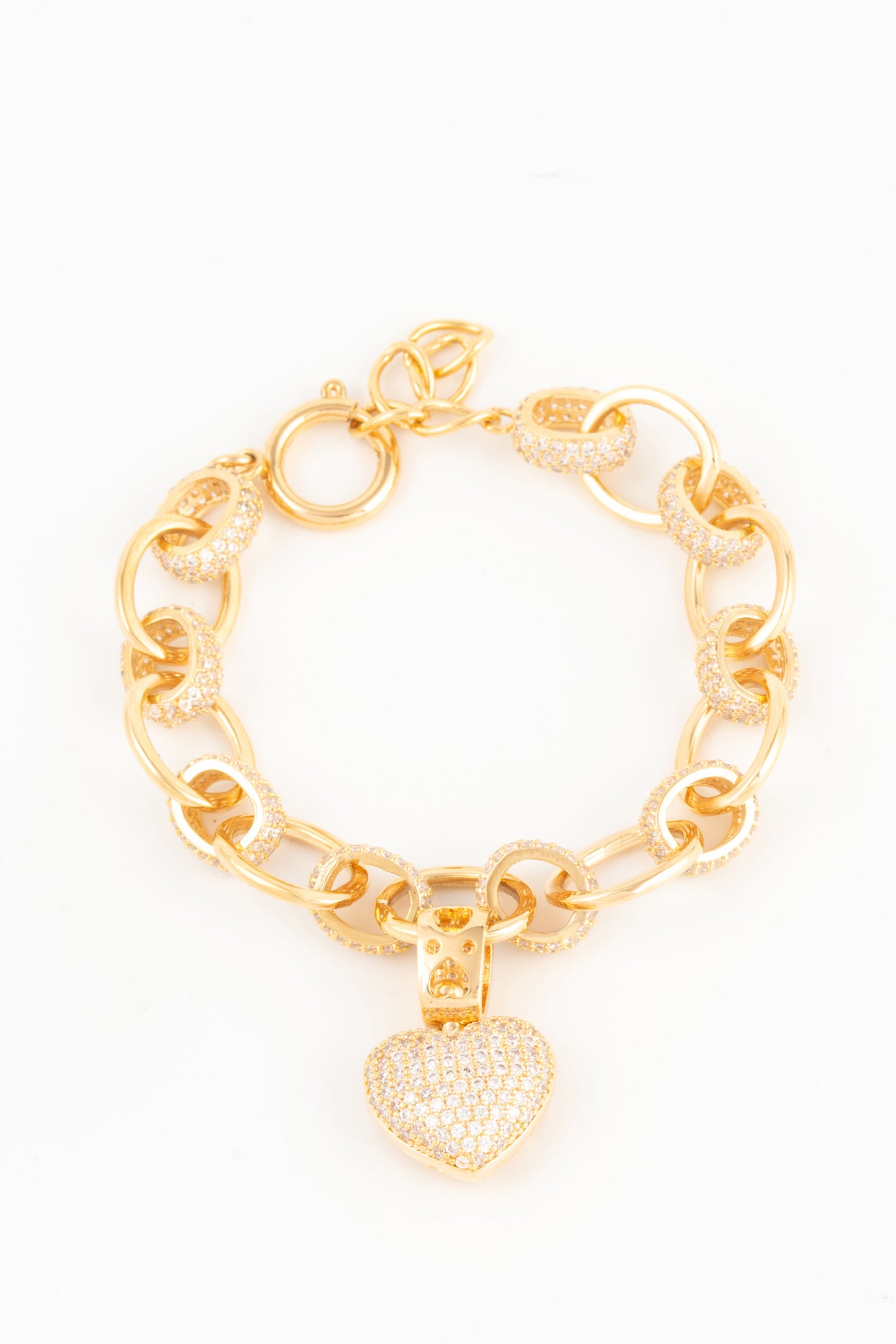 Gold Pendant Chain Bracelet