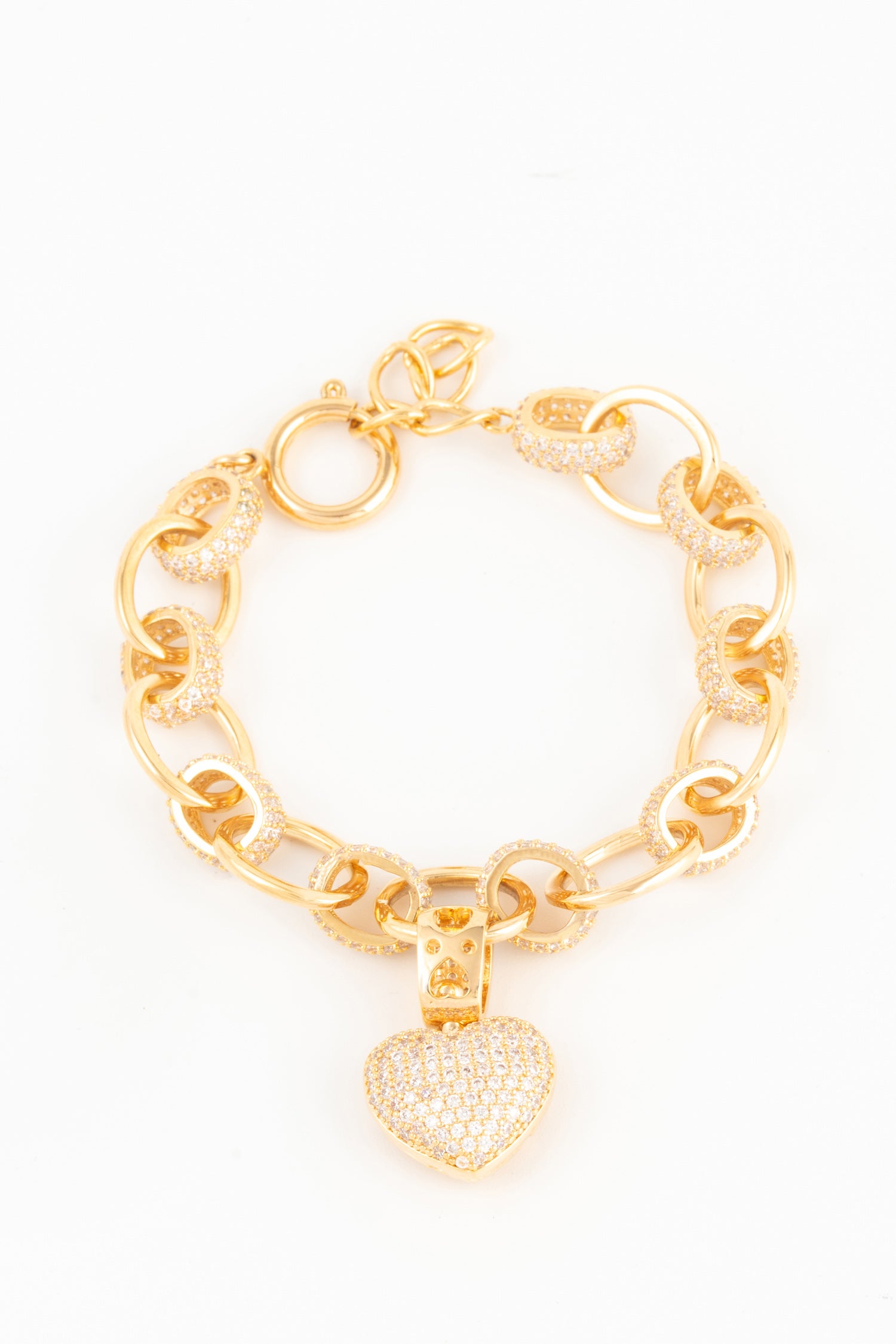 MELUSINA BIJOUX Bracciale Catena Ciondolo Oro