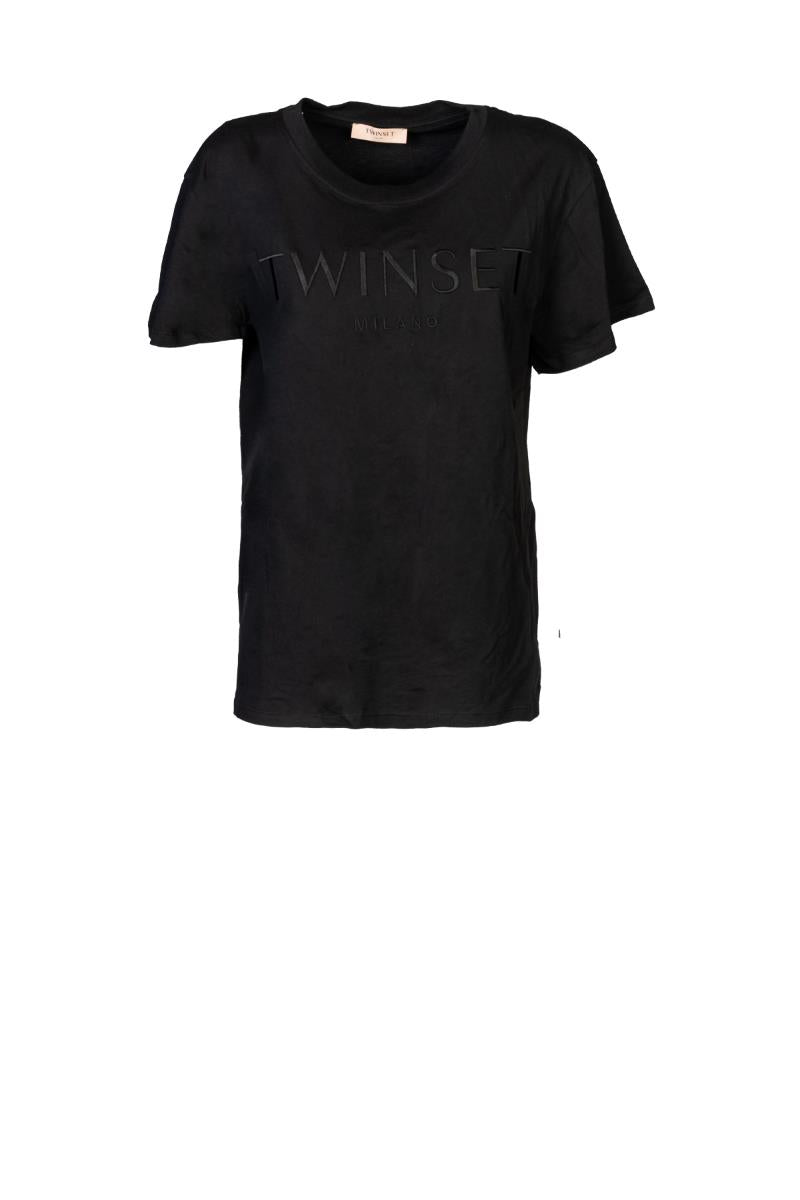 Black Twinset Logo T-shirt