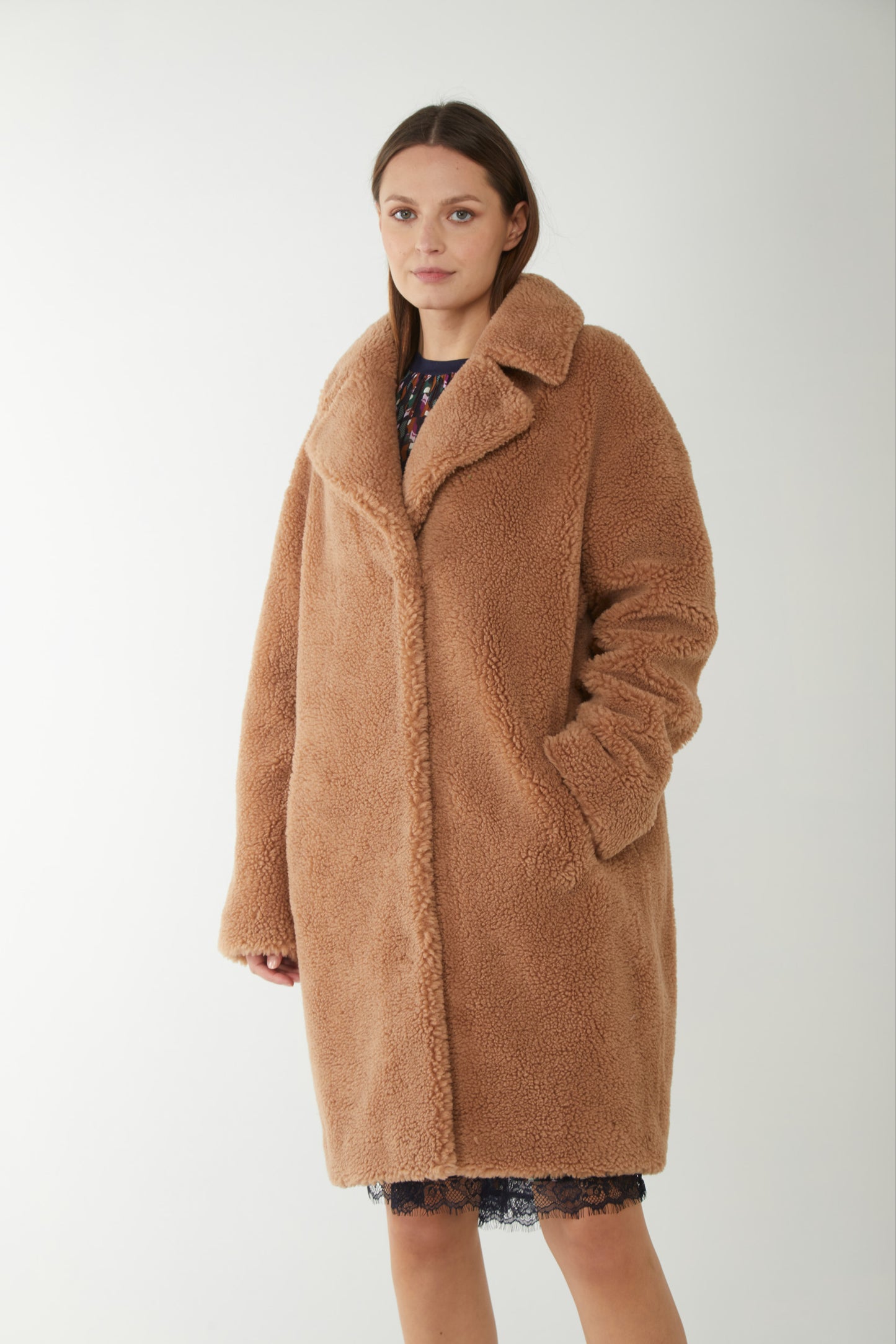 STAND STUDIO Cappotto "Camille Cocoon" Sabbia