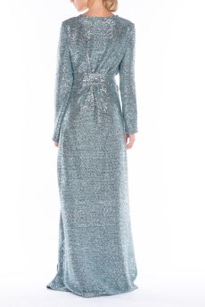 Alessandra Gallo Long Sequin Dress