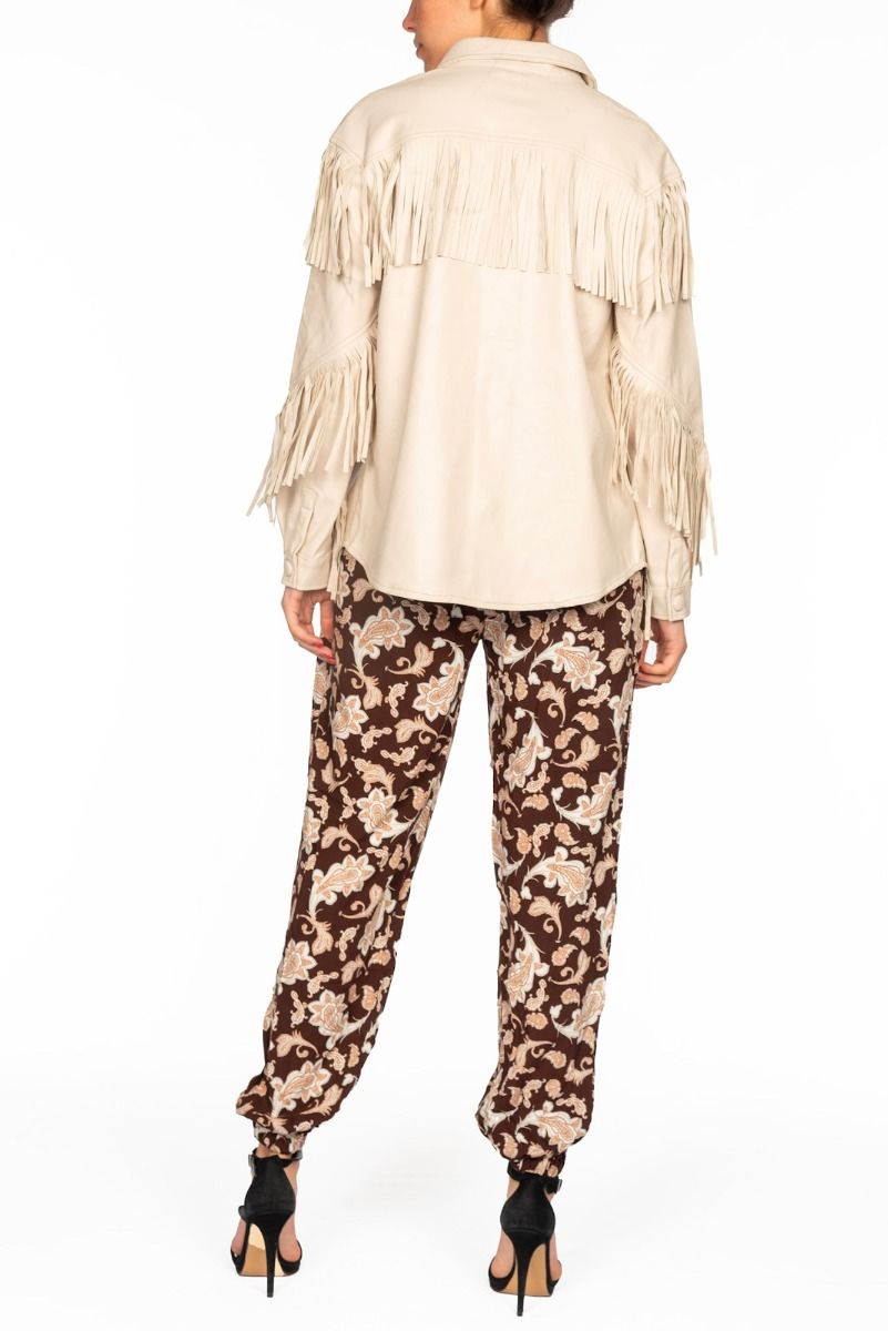 GLAMOROUS Camicia Crema con Frange