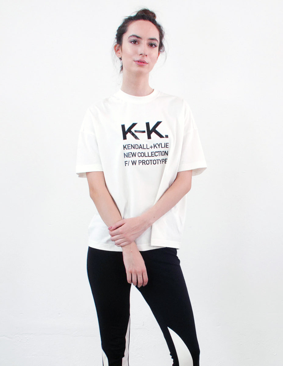 KENDALL AND KYLIE
T-shirt Bianca "K+K" Kendall + Kylie