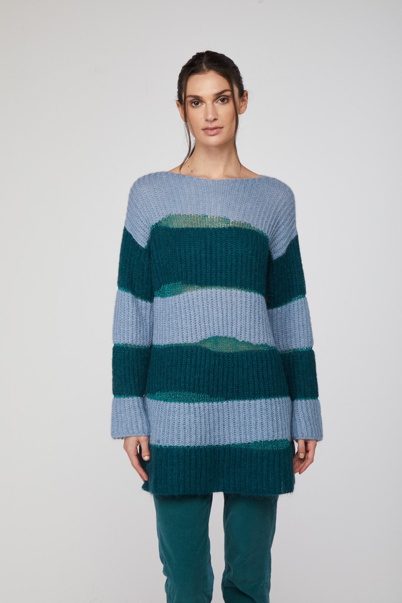 TWINSET Striped Oversize Sweater