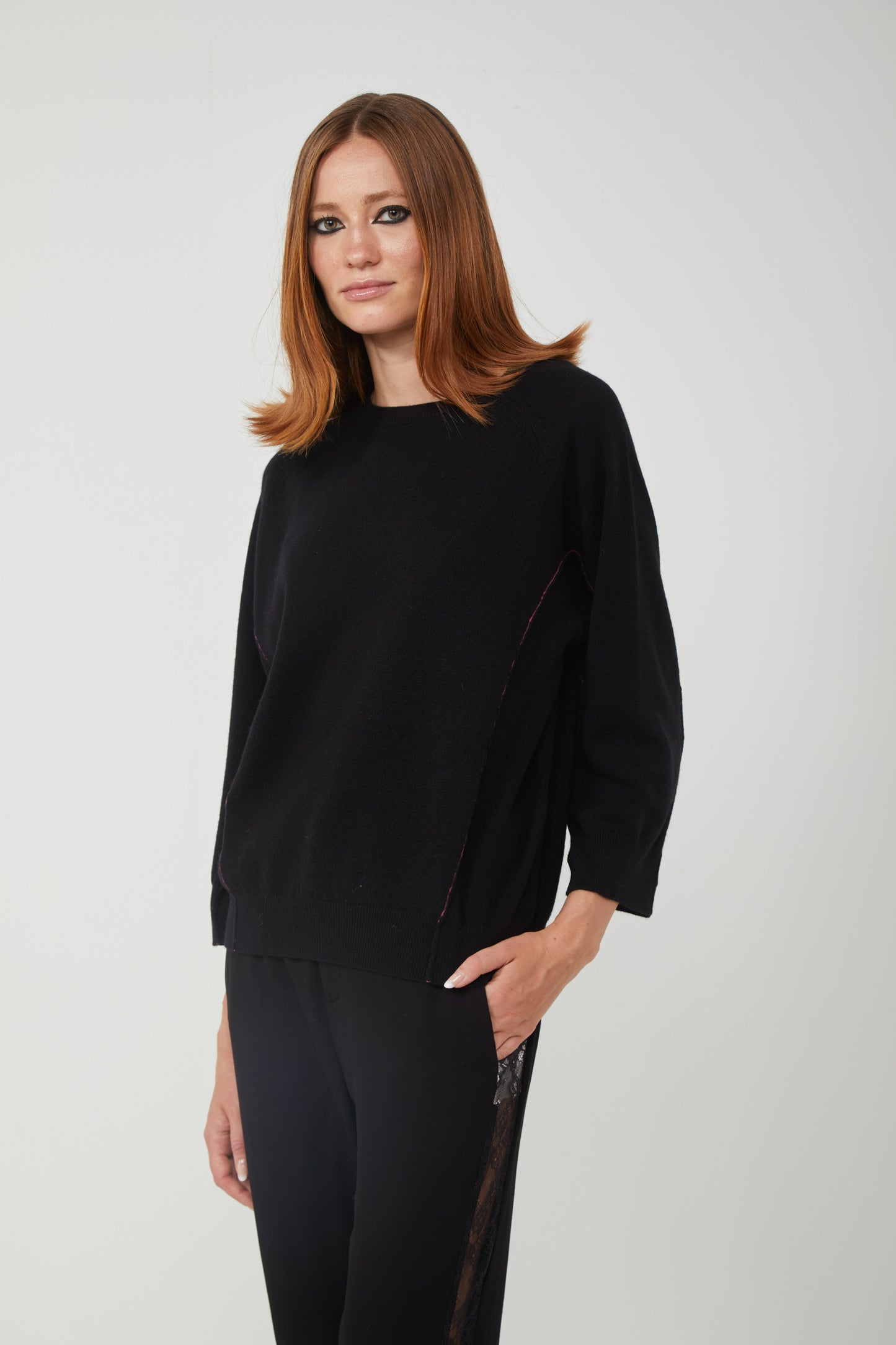 PINKO Maglione in Cashmere Nero