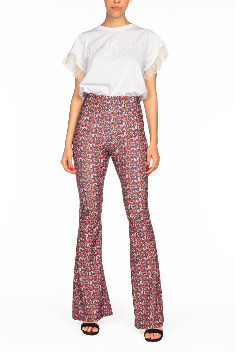 ALESSANDRA GALLO Pantalone Fantasia Floreale