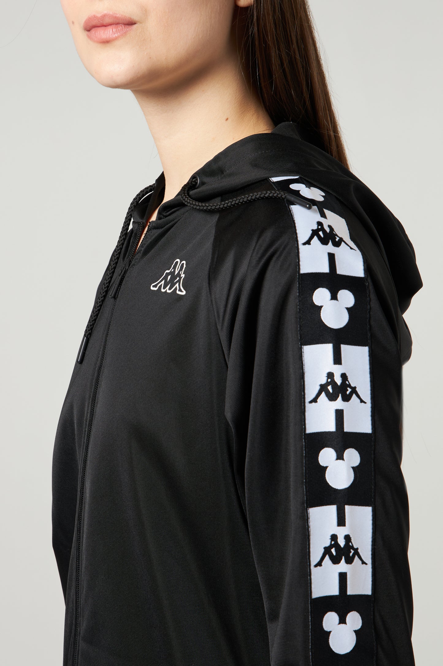 KAPPA Felpa con Zip Nera Kappa x Mickey
